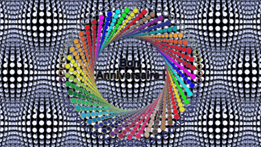 004 Animated Background Abstrait - Géométrique Bon Anniversaire French Messages 