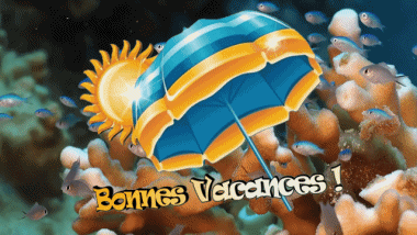 006 Fond Animé Bonnes Vacances Français Messages 