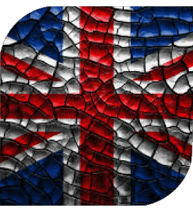 Quadrato UK Europa Bandiere 