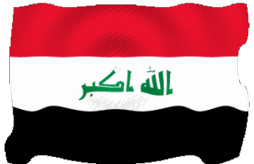 Ondulation Iraq Asie Drapeaux 