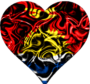 Corazón Kiribati Oceanía Banderas 