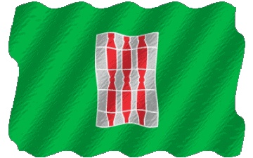 Ondulation Ombrie Italie Europe Drapeaux 