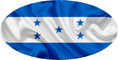 Ovale Honduras Amériques Drapeaux 