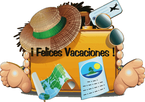 13 Fondo transparente Felices Vacaciones Español Mensajes 