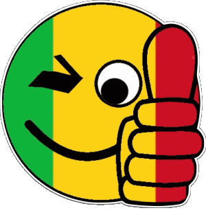 Smiley - OK Mali Africa Flags 