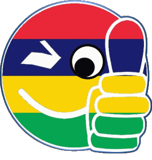 Smiley - OK Isla mauricio África Banderas 