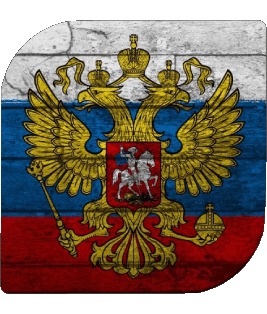 Quadrato Russia Europa Bandiere 