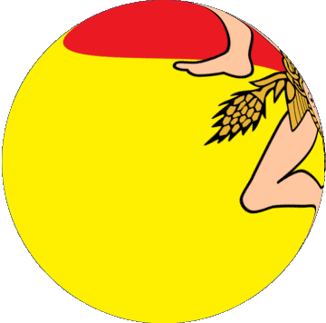 Sfera - Cubo Sicilia Italia Europa Bandiere 