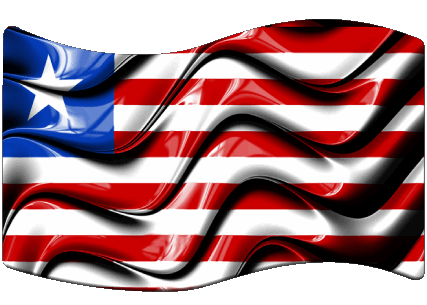 Rectangle Liberia Africa Flags 