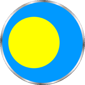 Rond Palaos Océanie Drapeaux 