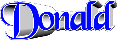 Donald D MASCULINO - UK - USA - IRL - AUS - NZ Nombre 