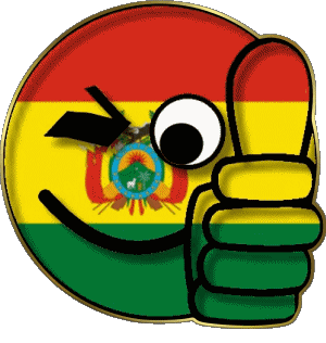 Smiley - OK Bolivie Amériques Drapeaux 