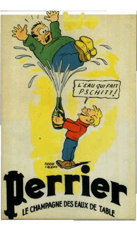 Perrier Retro Poster - Marken Humor -  Fun 