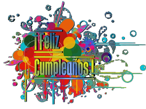 008 Transparent Background Abstracto - Geométrico Feliz Cumpleaños Spanish Messages 