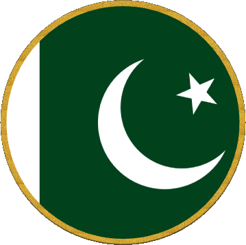 Rond Pakistan Asie Drapeaux 