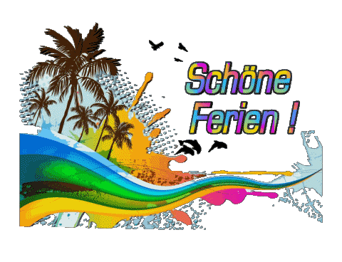 26 Fondo transparente Schöne Ferien Alemán Mensajes 