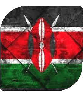 Carré Kenya Afrique Drapeaux 
