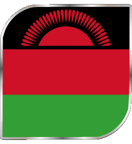 Carré Malawi Afrique Drapeaux 