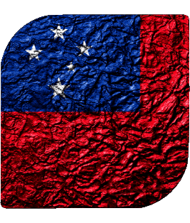 Quadrato Samoa Oceania Bandiere 