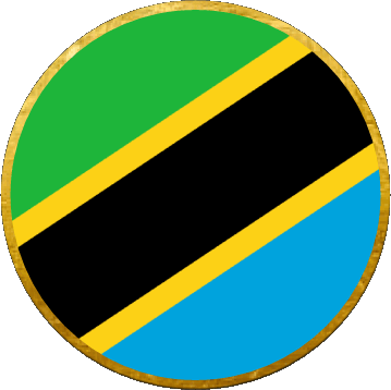 Rond Tanzania Africa Bandiere 