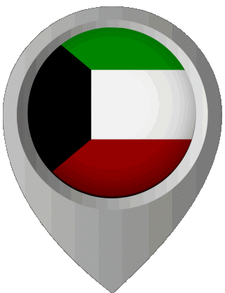 Perno di posizione Kuwait Asia Bandiere 