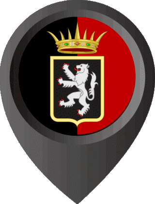 Epingle de Localisation Vallée d'Aoste Italie Europe Drapeaux 