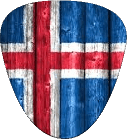 Forme Islande Europe Drapeaux 