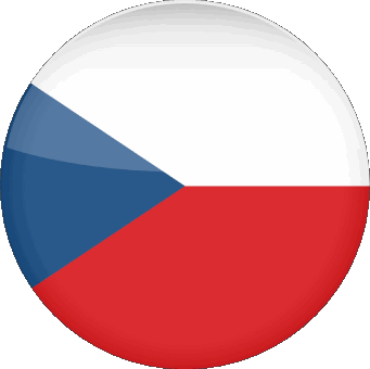 Round Czech Republic Europe Flags 