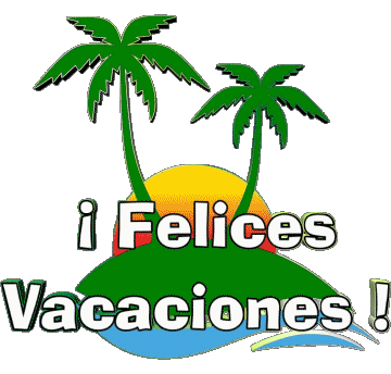 01 Fondo transparente Felices Vacaciones Español Mensajes 