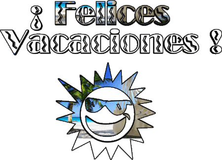 04 Transparenter Hintergrund Felices Vacaciones Spanisch Nachrichten 