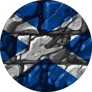 Round Scotland Europe Flags 