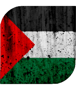 Quadrato Palestina Asia Bandiere 