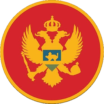 Tondo Montenegro Europa Bandiere 