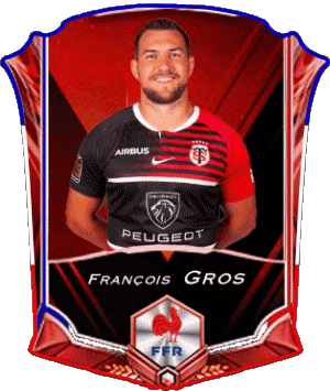 François Gros Team 2022 France Rugby - Players Sports 