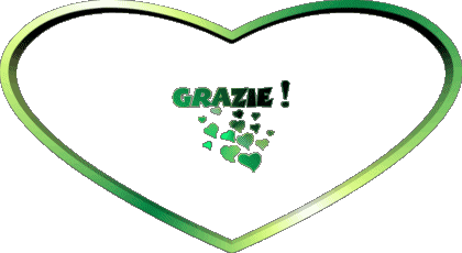 Corazón Grazie Italiano Mensajes 