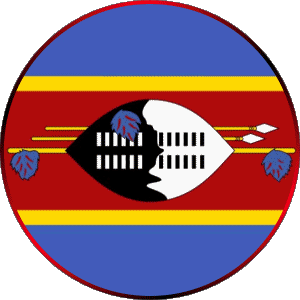 Round Eswatini Africa Flags 