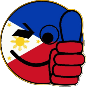 Smiley - OK Philippines Asie Drapeaux 