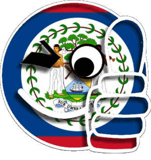 Smiley - OK Belize America Flags 