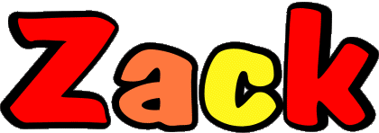 Zack Z MASCULINO - UK - USA - IRL - AUS - NZ Nombre 