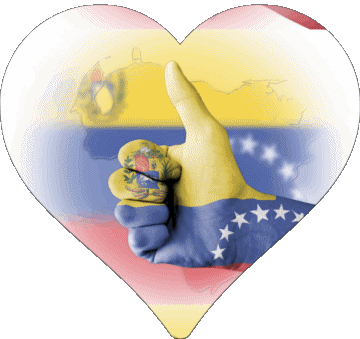 Cuore Venezuela America Bandiere 
