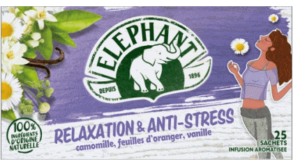 Relaxation & Anti-Stress-Relaxation & Anti-Stress Eléphant Thé - Infusions Boissons 