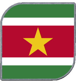 Quadrato Suriname America Bandiere 