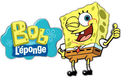Logo Francese Sponge Bob Squarepants Cartoni animati TV Film Multimedia 