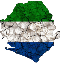 Map Sierra Leone Africa Flags 