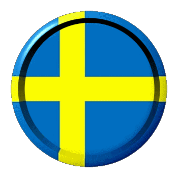 Round - Rings Sweden Europe Flags 