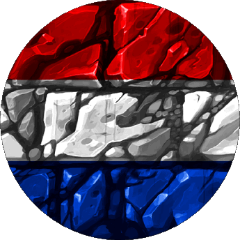 Round Netherlands Europe Flags 