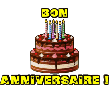 001 Gateaux Bon Anniversaire Français Messages 