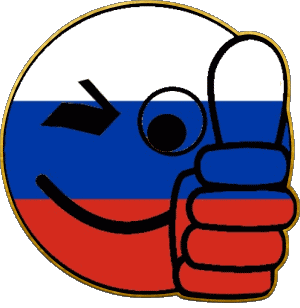 Smiley - OK Russie Europe Drapeaux 
