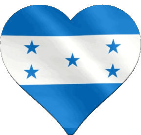 Cuore Honduras America Bandiere 