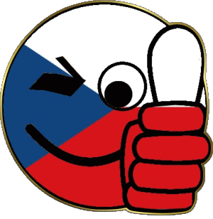 Smiley - OK Tchéquie Europe Drapeaux 